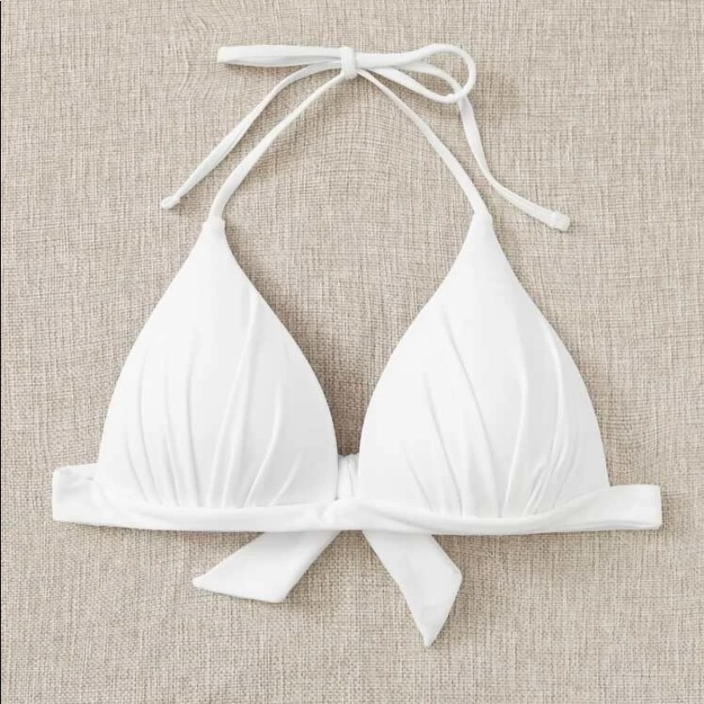 Halter triangle bikini top
